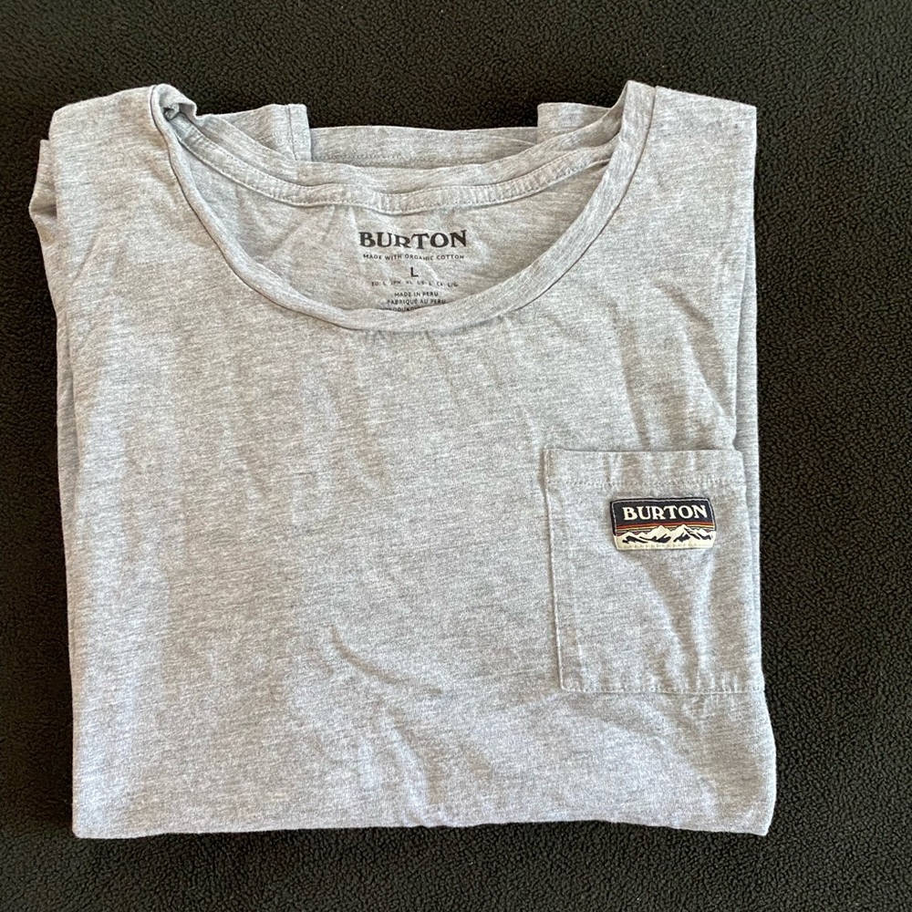 Grey Burton T-shirt. Women’s size Large